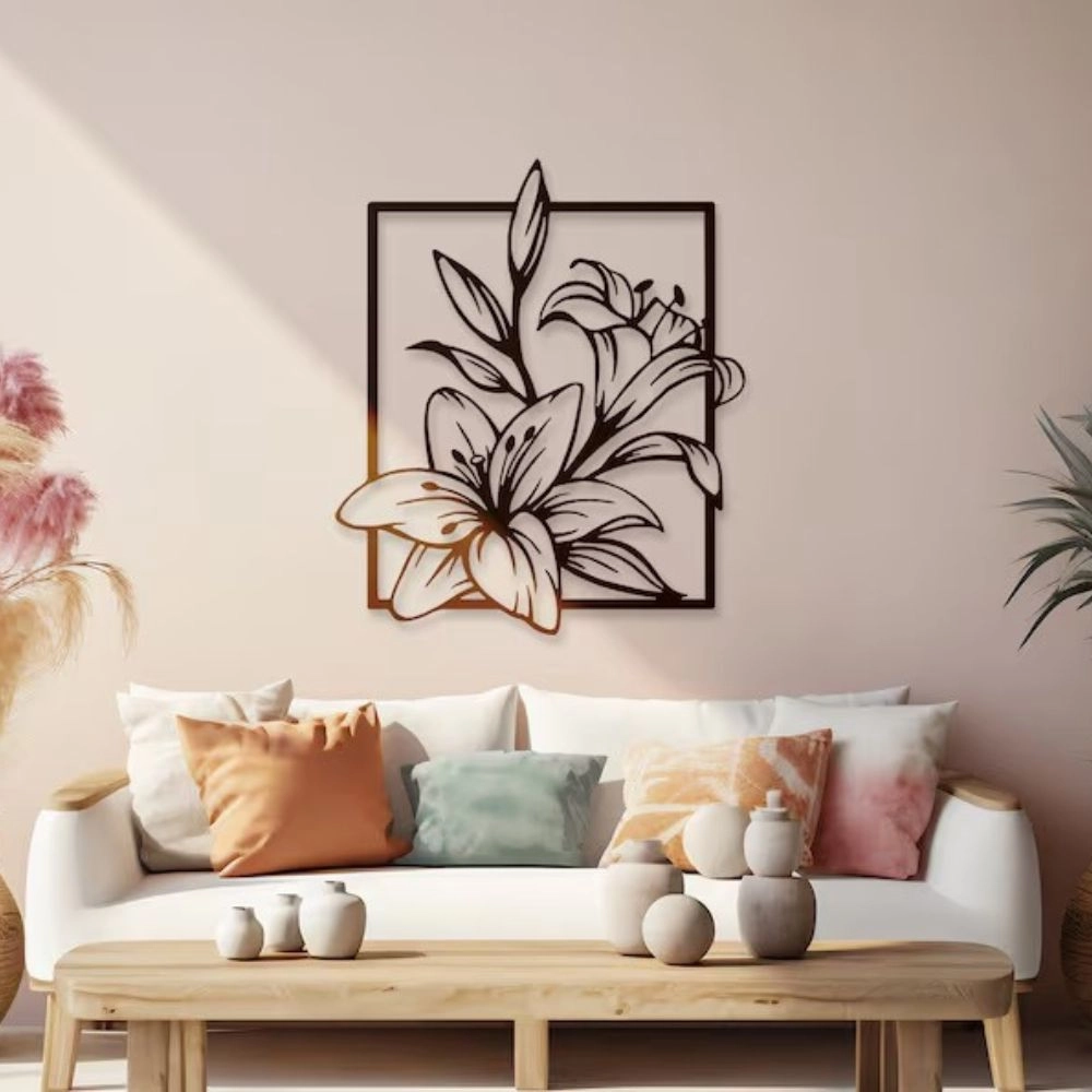 Lily Flower Metal Wall Decor WD11LF